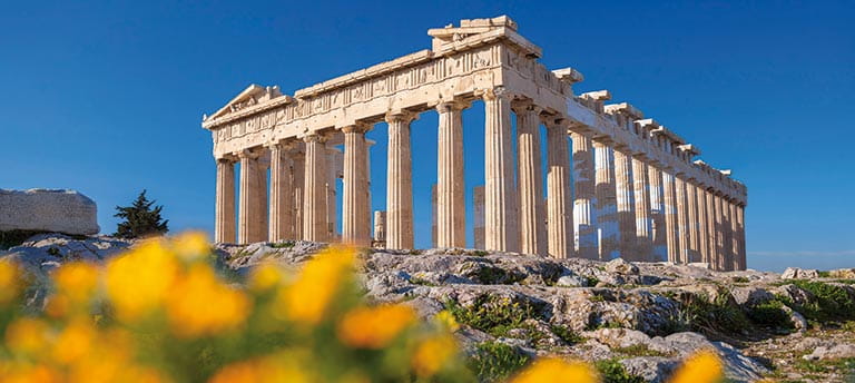 The Parthenon in Athens, Greece